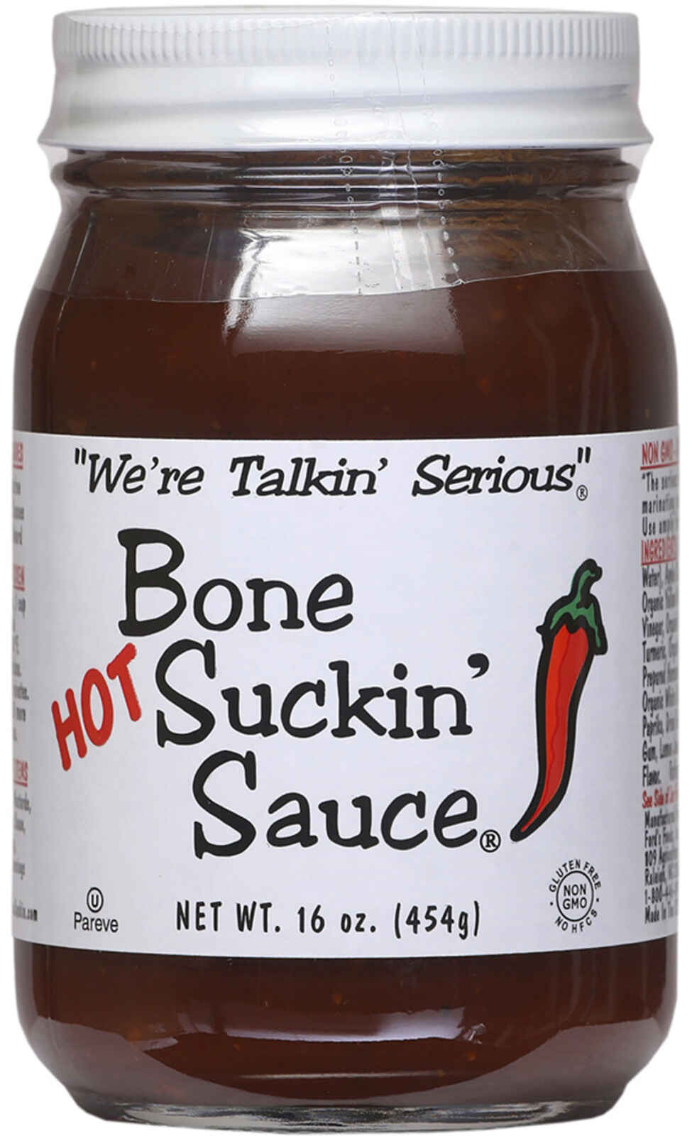 a bottle of bbq sauce called, I fucking kid you not, bone sucking sauce